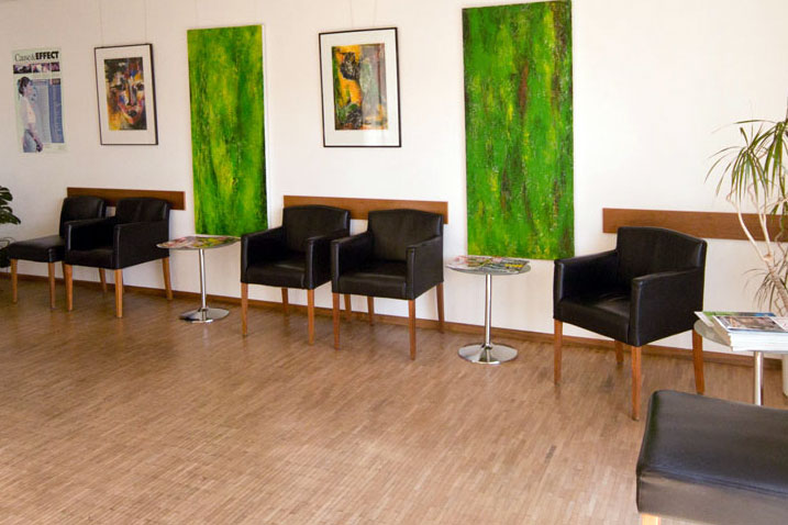 Wartezimmer der Praxis für Chiropraktik in Saarbrücken